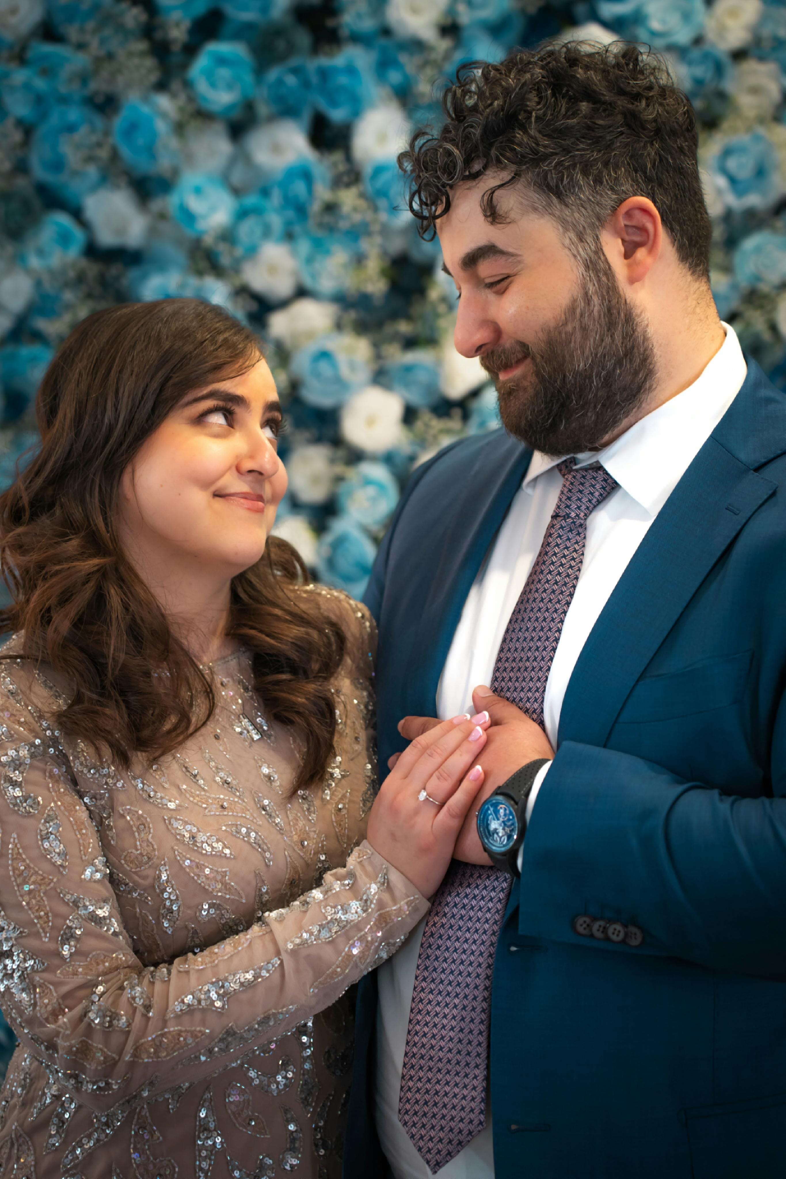 Background image of the couple